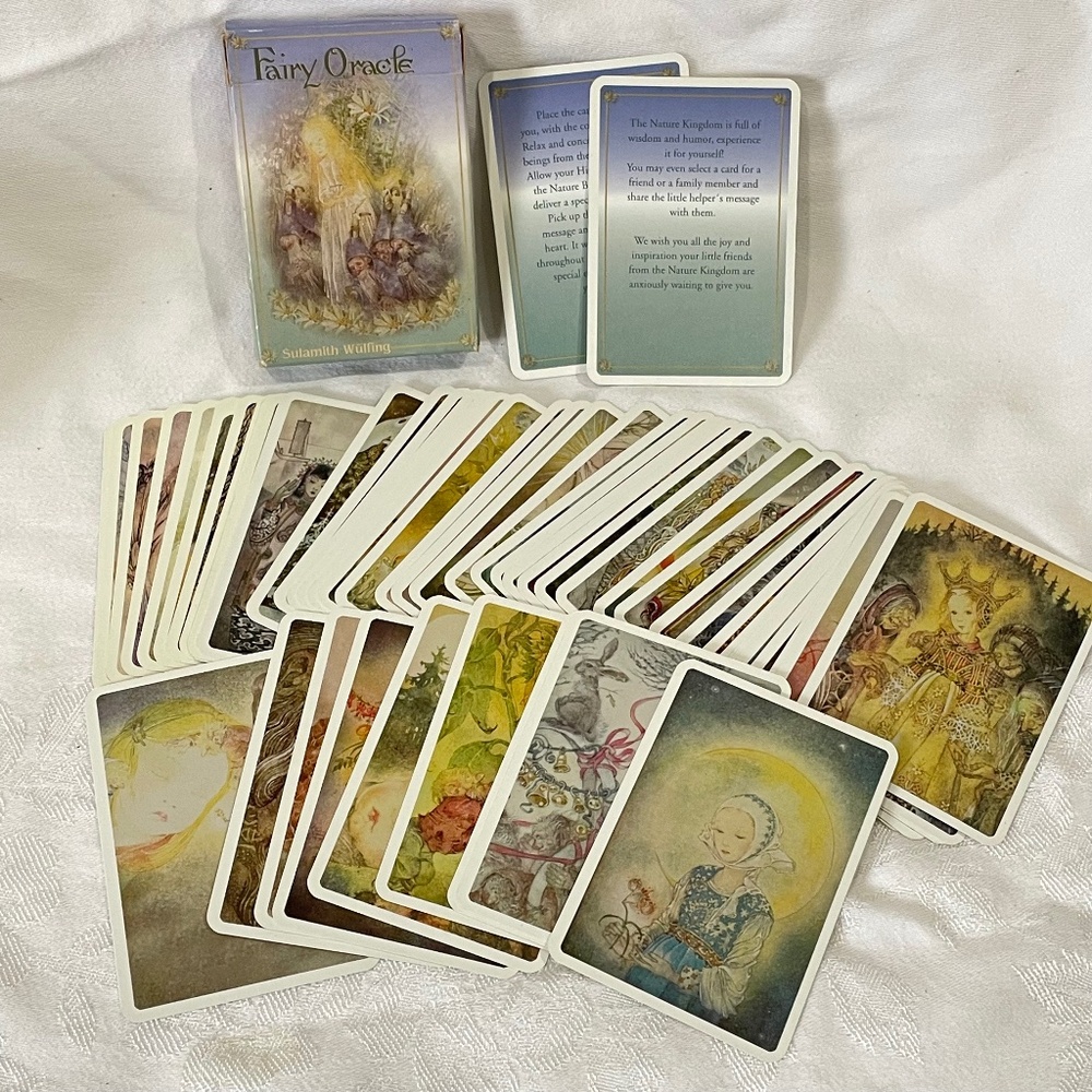 "Fairy Oracle" Sulamith Wülfing Divination Deck of Cards (1999) Vintage 🧚🏻‍♂️